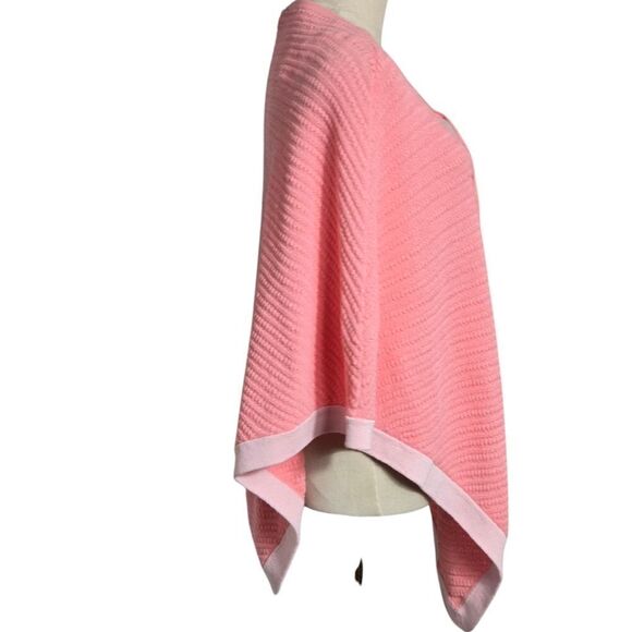Talbots Rosy Pink Tie Neck Poncho NWT - Picture 5 of 7